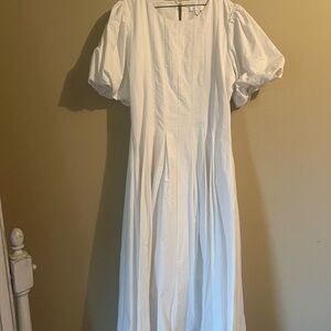 ERI + ALI NORDSTROM Elegant White Puff Sleeve Dress